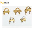 Professional brass ground rod clamp connect copper wire clamps